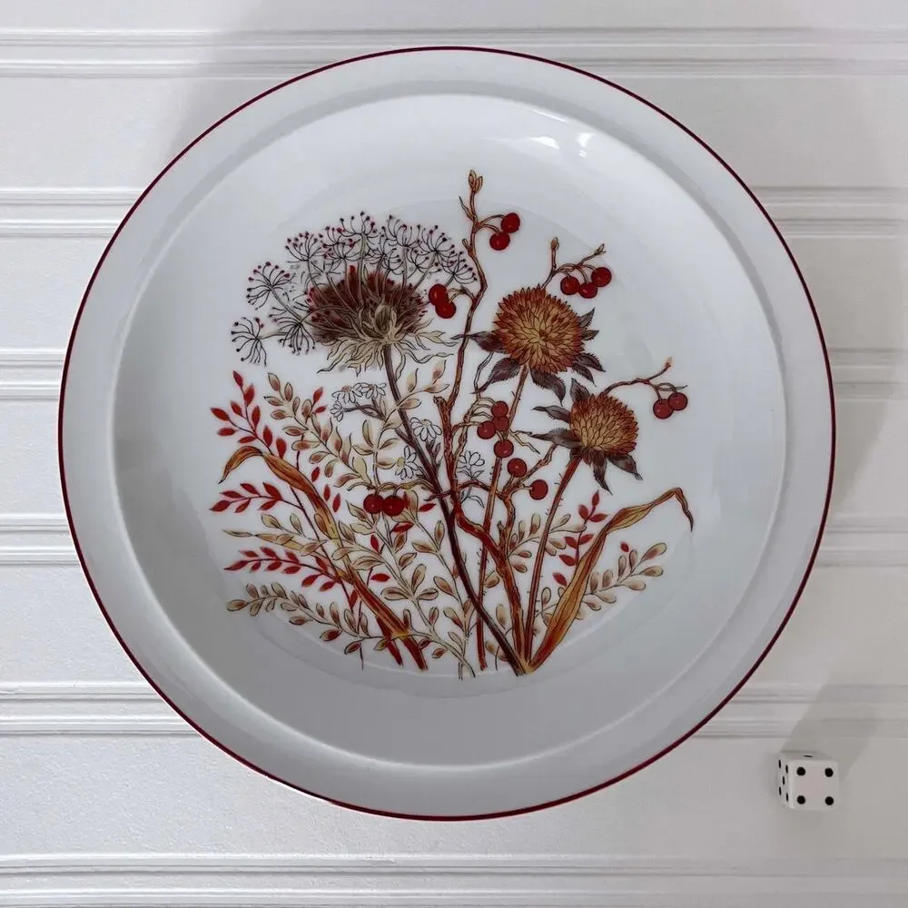 (4) Fanci Floral Collection Bramble Japan Porcelain 7.5